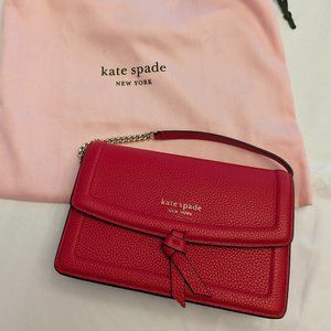 Kate Spade knott flap crossbody Lingonberry